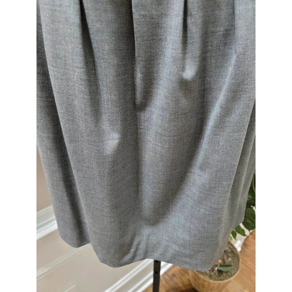 BCBGMAXAZRIA Women's Gray Wool and Spandex Knee Length Flare Skirt Size 08 - Picture 3 of 9